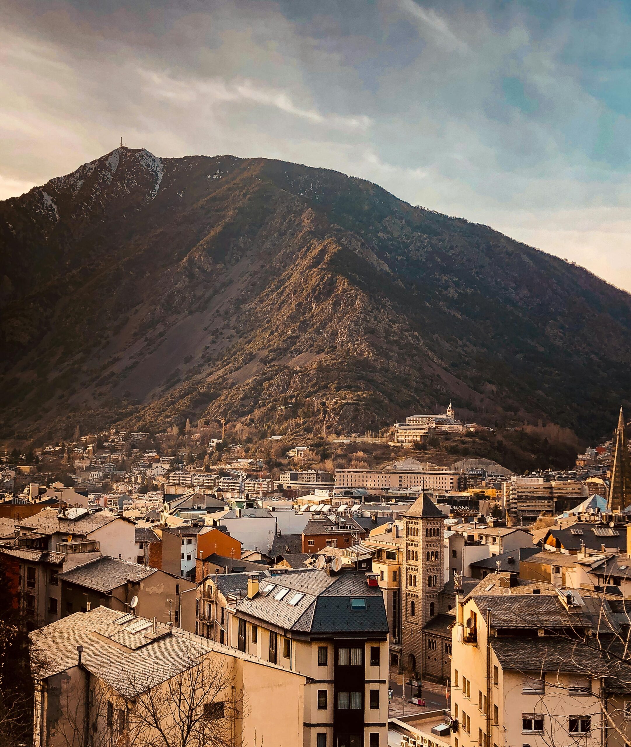 Discover the beautiful cityscape of Andorra set against the majestic mountains.